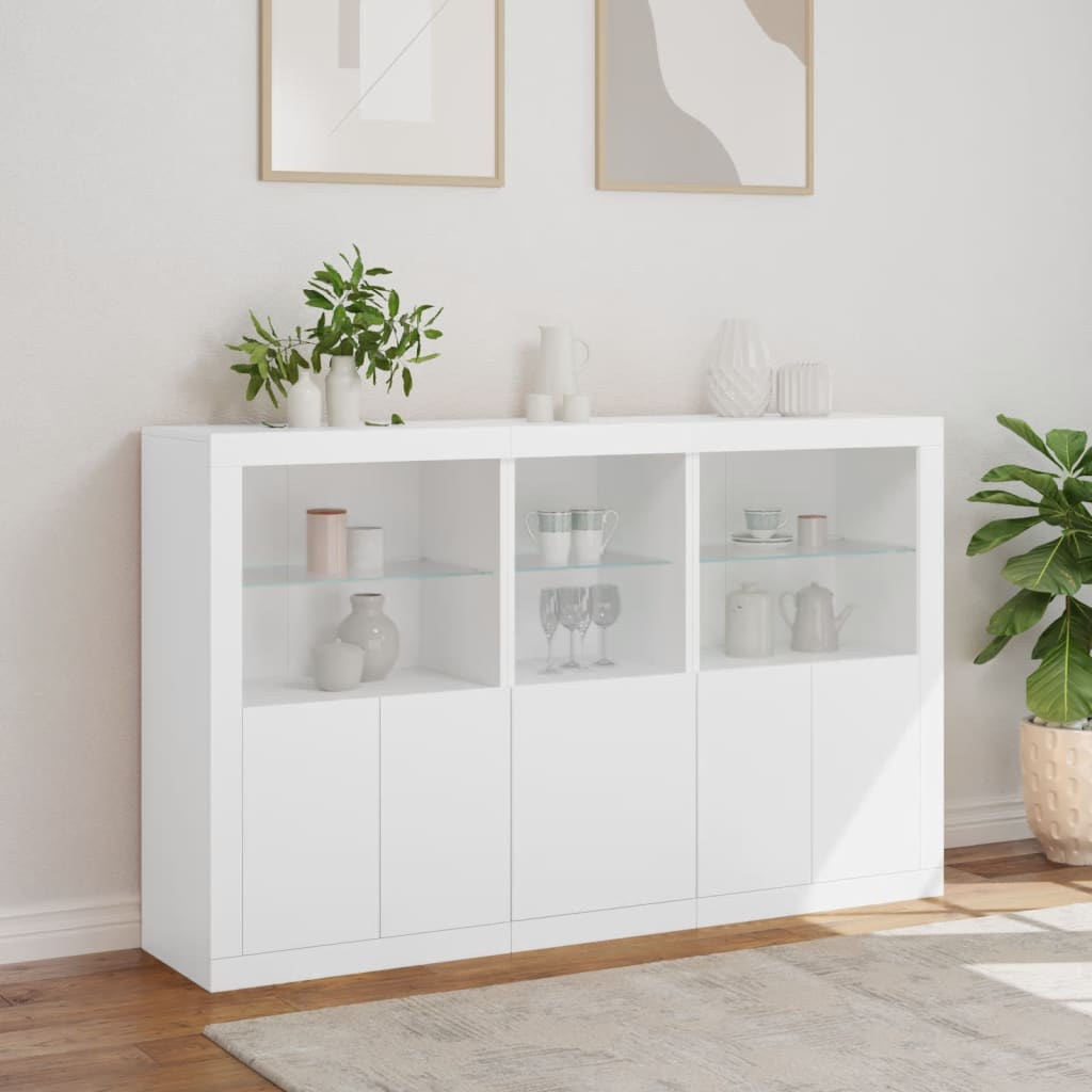 Dressoir Met Led-Verlichting 162X37X100 Cm