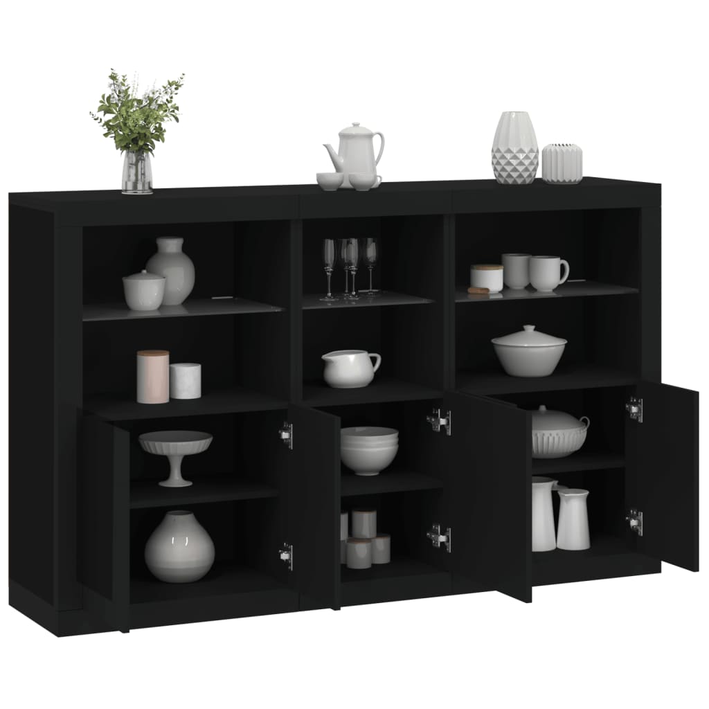 Dressoir Met Led-Verlichting 162X37X100 Cm